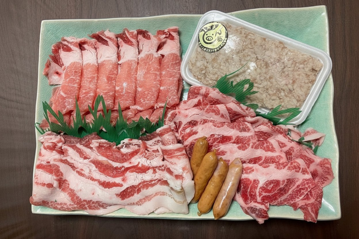 しゃぶしゃぶ部位食べ比べセット(約1.0kg)