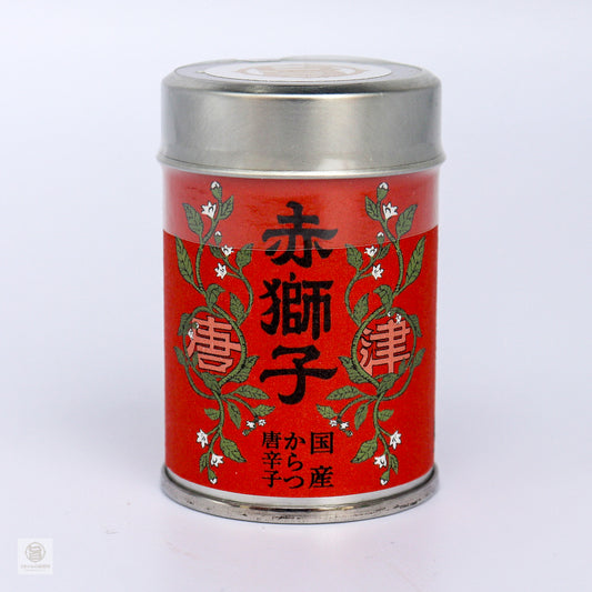 赤獅子　国産からつ唐辛子10g缶